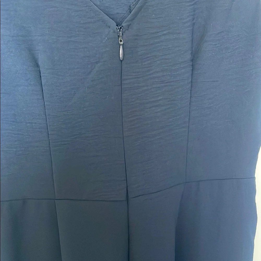 VINCE CAMUTO Womens Sleeveless Tie Waist Jumpsut Navy Blue Size S - Picture 6 of 9